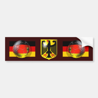 Germany coat OF of arm football of signal autostic バンパーステッカー
