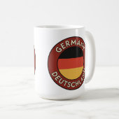 Germany, deutschland コーヒーマグカップ (正面右)