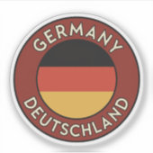 Germany, deutschland シール (正面)
