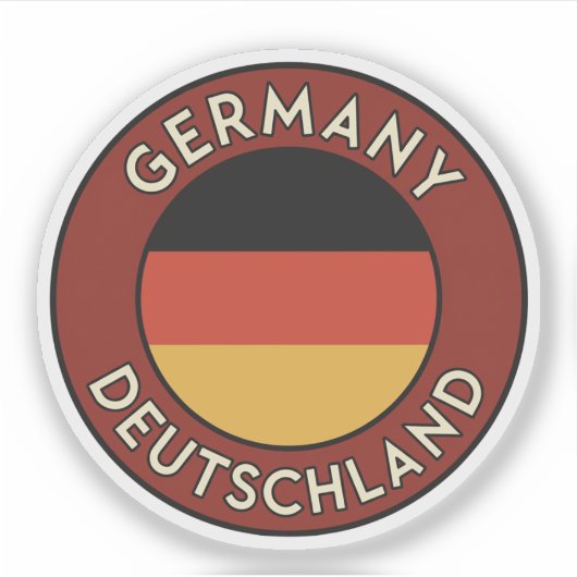Germany, deutschland シール (正面)