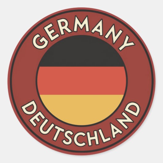 Germany, deutschland ラウンドシール (正面)