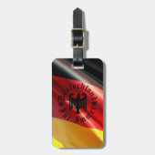 Germany/Deutschland Forever/black eagle/flag ラゲッジタグ (正面縦)