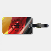 Germany/Deutschland Forever/black eagle/flag ラゲッジタグ (裏面横)