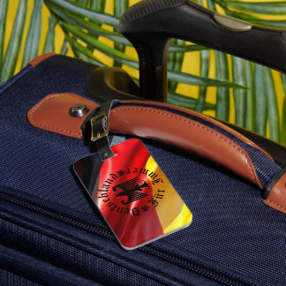 Germany/Deutschland Forever/black eagle/flag ラゲッジタグ