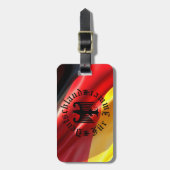 Germany/Deutschland Forever/black eagle/flag ラゲッジタグ (正面縦)