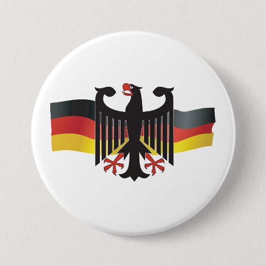 Germany Federal Eagle Coat of Arms 缶バッジ (正面)