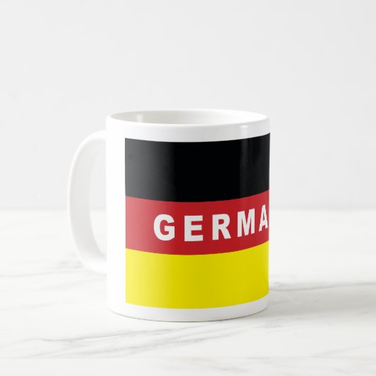 Germany Flag  コーヒーマグカップ (正面左)