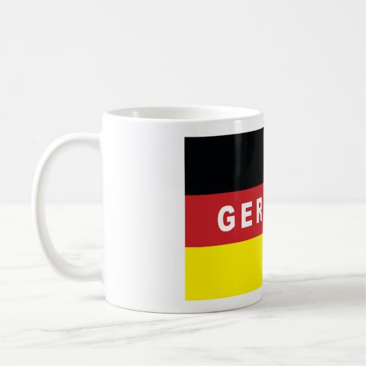 Germany Flag  コーヒーマグカップ (左)
