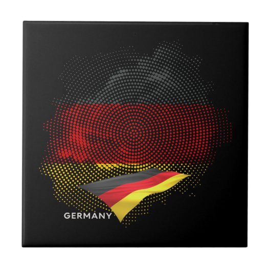 Germany flag タイル (正面)
