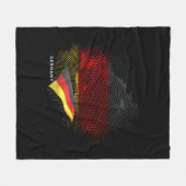 Germany flag フリースブランケット (正面(横))