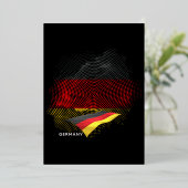 Germany flag 箔招待状 (立ち正面)