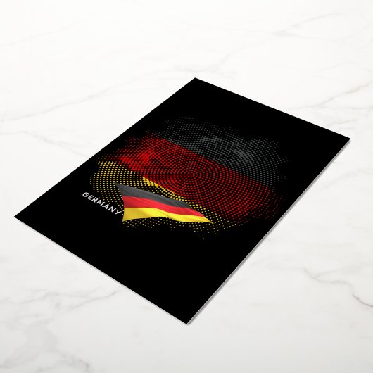 Germany flag 箔招待状 (回転した状態)