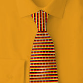 Germany Flag Brick Pattern ネクタイ