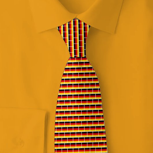 Germany Flag Brick Pattern ネクタイ