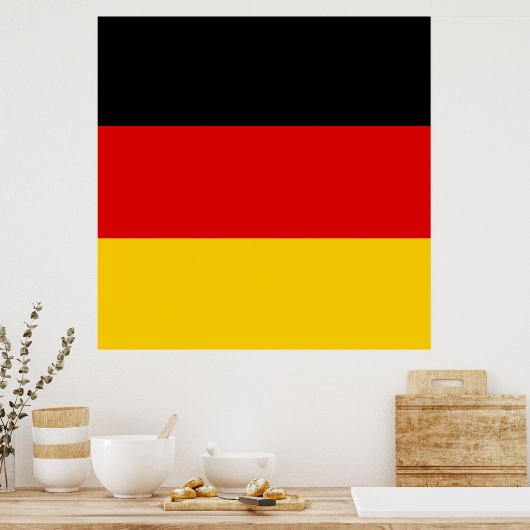 Germany flag - Deutschland ポスター (キッチン)