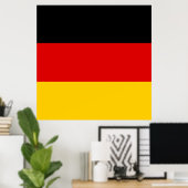 Germany flag - Deutschland ポスター (ホームオフィス)