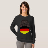 Germany Flag Newfoundland Dog In Pocket Tシャツ (正面フル)