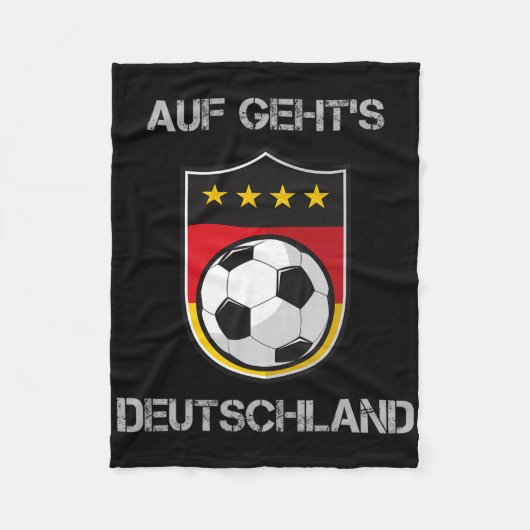 Germany Footbyll Soccer Team Deutschland National  フリースブランケット (正面)