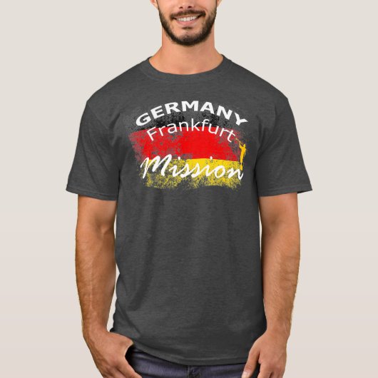 Germany Frankfurt Mormon LDS Mission Missionary Tシャツ (正面)