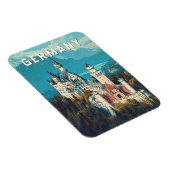 Germany Illustration Travel Art Vintage マグネット (右側)