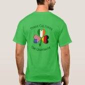 Germany Ireland USA Shamrock Flag Personalized Tシャツ (裏面)