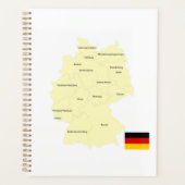 Germany Map with States and Capitals プランナー手帳 (正面)