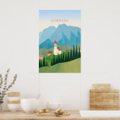 Germany Minimal Travel Poster ポスター (キッチン)