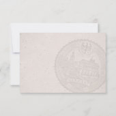 Germany Passport 結婚's 出欠カード (裏面)