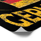 Germany Pride German Flag Beer Lover Oktoberfest ポスター (角)