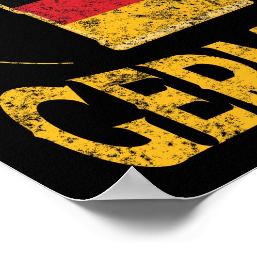 Germany Pride German Flag Beer Lover Oktoberfest ポスター (角)