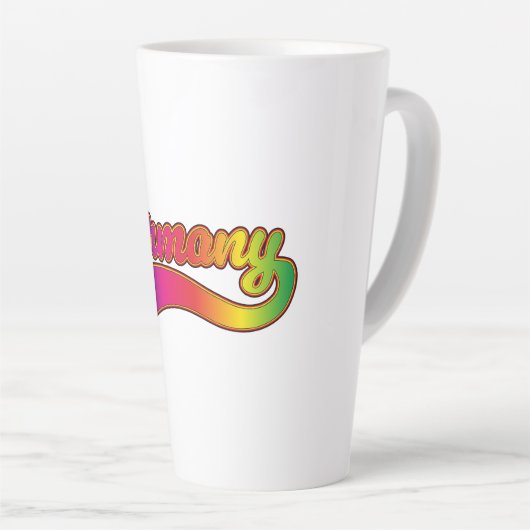 Germany Rainbowロゴ カフェラテマグ (右アングル)