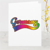 Germany Rainbowロゴ カード (黄色い花)