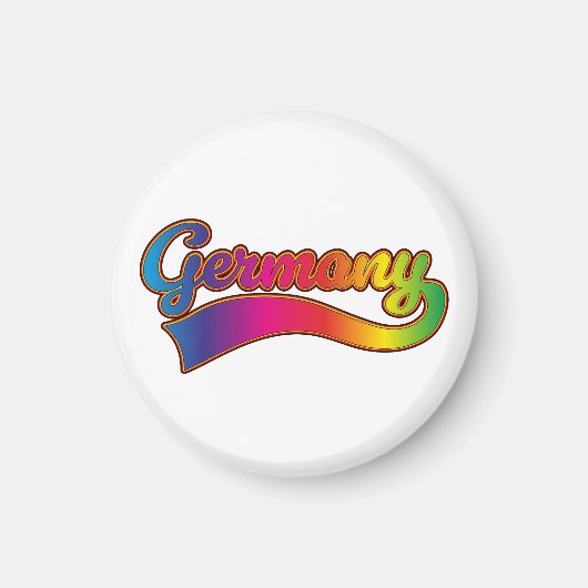 Germany Rainbowロゴ マグネット (正面)