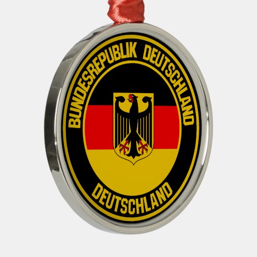 Germany Round Emblem メタルオーナメント (右)
