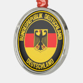 Germany Round Emblem メタルオーナメント (左)