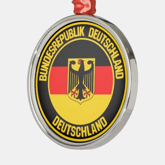 Germany Round Emblem メタルオーナメント (左)