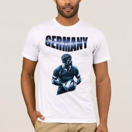 Germany - Rugby Spieler mit Trikot Tシャツ