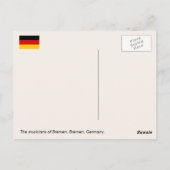 Germany, The musicians of Bremen. ポストカード (裏面)