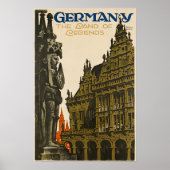 Germany Travel Poster German Art Print ポスター (正面)