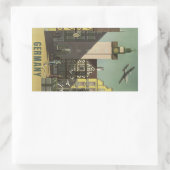 GERMANY Vintage Travelスタンプ 長方形シール (バッグ)