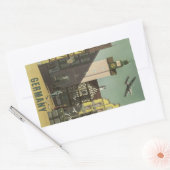 GERMANY Vintage Travelスタンプ 長方形シール (封筒)