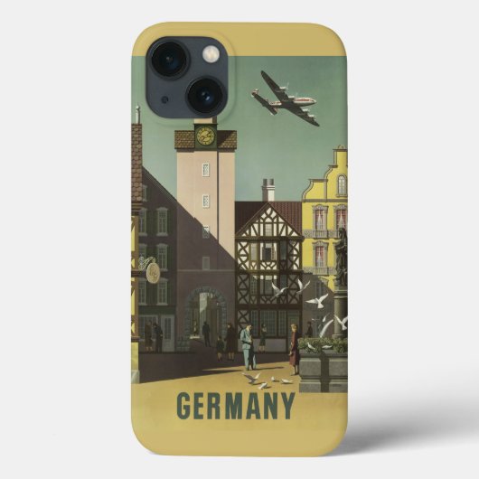 GERMANY Vintage Travel iPadケース Case-Mate iPhoneケース (裏面)