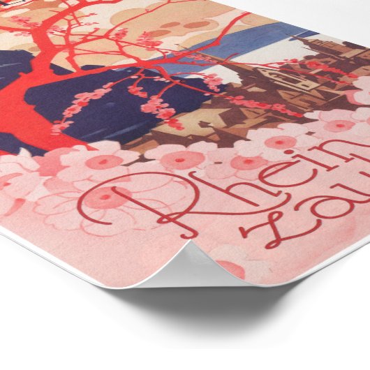 Germany Vintage Travel Poster ポスター (角)