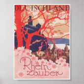 Germany Vintage Travel Poster ポスター (正面)