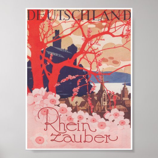 Germany Vintage Travel Poster ポスター (正面)