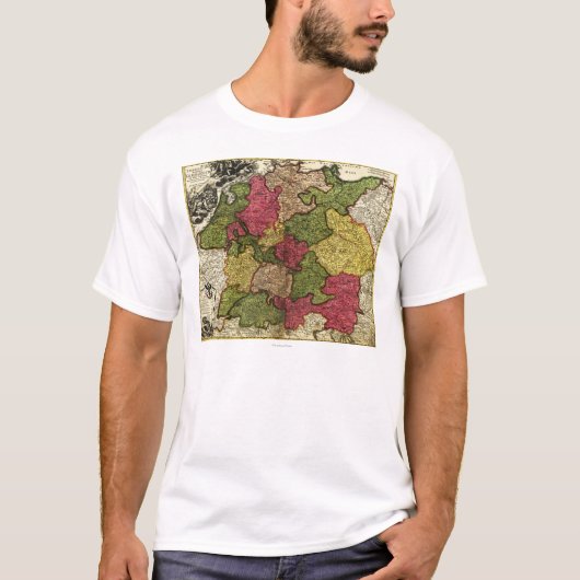 GermanyPanoramic MapGermany Tシャツ (正面)
