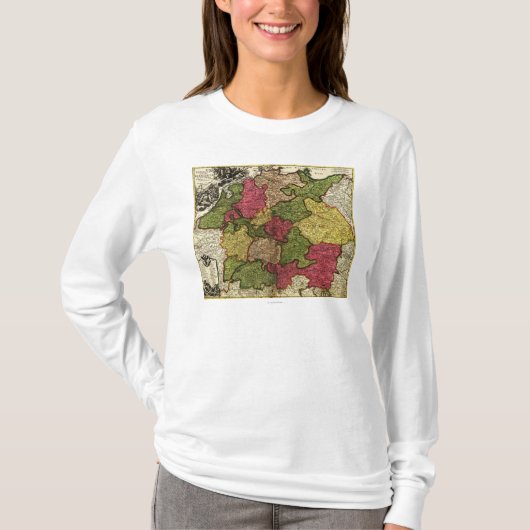 GermanyPanoramic MapGermany Tシャツ (正面)