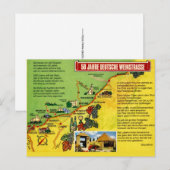 Germany's Wine Trail Map  Postcard ポストカード (正面/裏面)