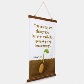 Germinating Seed Motivational Tapestry - ADD TEXT 吊り下げ型タペストリー (傾斜あり)