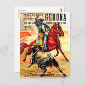 Gerona Bulfiging,スペイン,コリダ,ヴィンテージ旅行 ポストカード (正面/裏面)